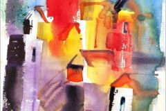 Град на мечтите, 42/30, акварел/хартия