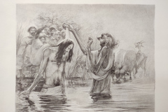 Кръщение , литография , 28/35 см