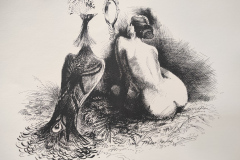 Огледало II ,литография ,37/43 см