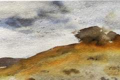 Късна есен, 2024г., акварел, 24/44 см