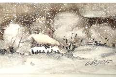 Бяла приказка, 2025г., акварел, 12/21 см