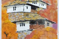 Есен в Родопите, акварел, 22/15 см